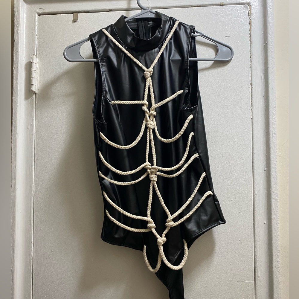 Bondage style body suit